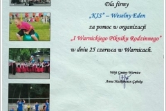 Weselny Eden podziękowanie