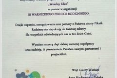 Weselny Eden podziękowanie
