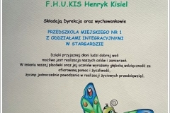 Weselny Eden podziękowanie